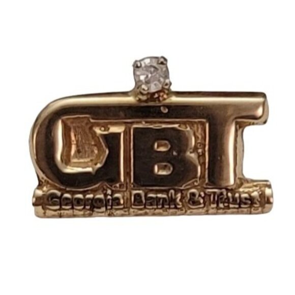 10K Yellow Gold Georgia Bank & Trust Tie Pin E856 - Picture 12 of 12